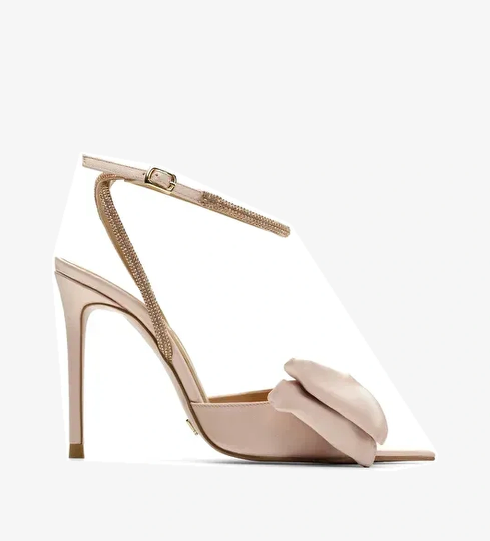 Jabotter John Saten İnce Topuklu Ayakkabı - Görsel 1