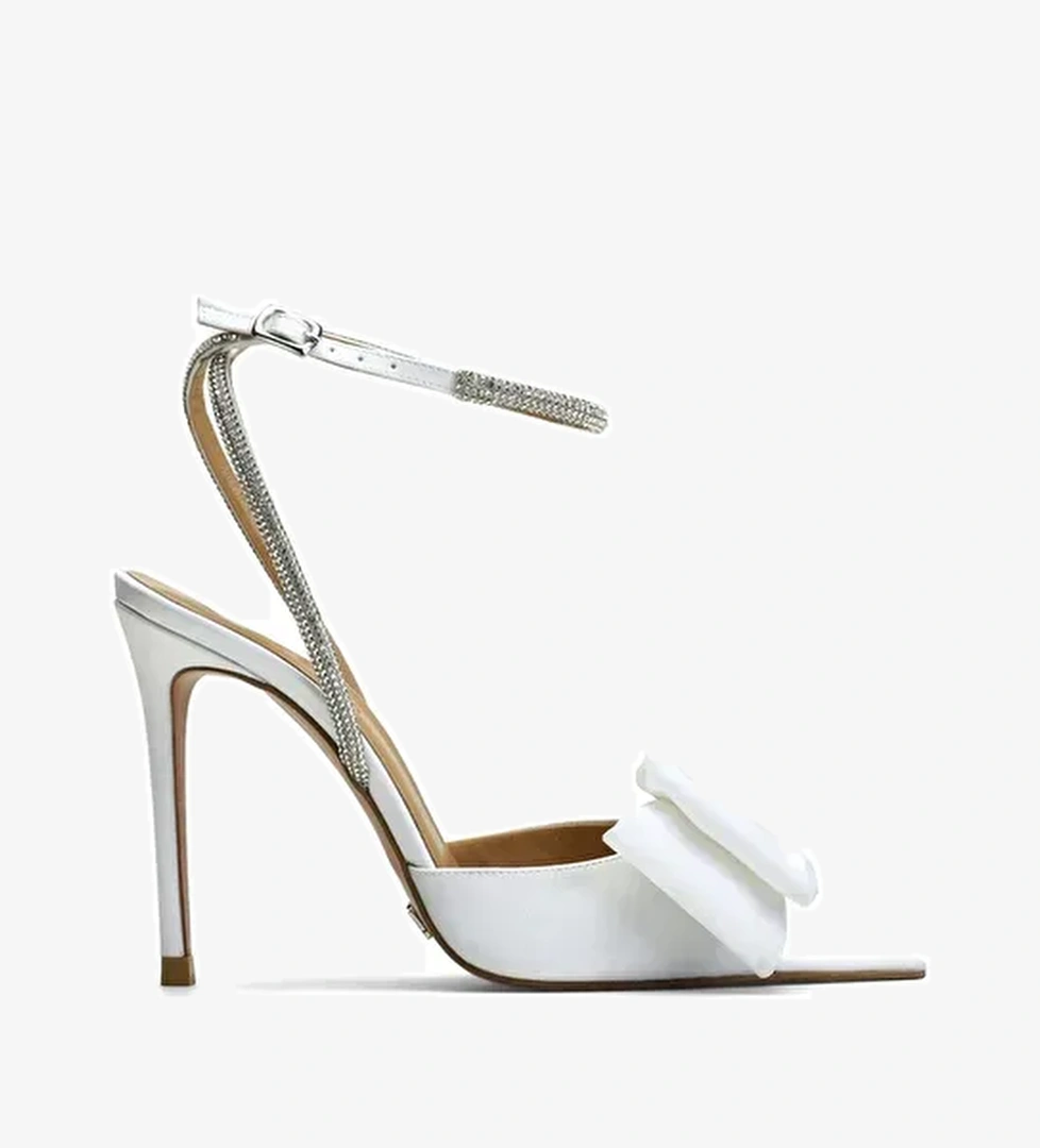 Jabotter Siyah Kadın Saten Topuklu Ayakkabı JAB4209 / 2046K - Görsel 1