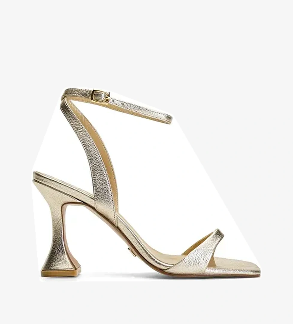 Jabotter Lame Kadın Deri Topuklu Sandalet JAB4304 / 268-1K - Görsel 1