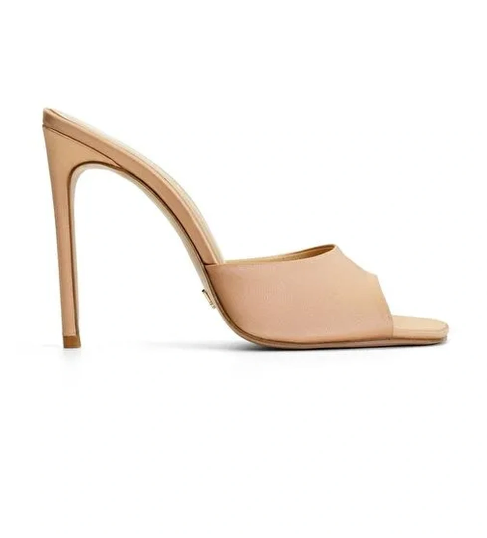 Jabotter Malvina Saten 10 Cm Topuklu Terlik - Görsel 1