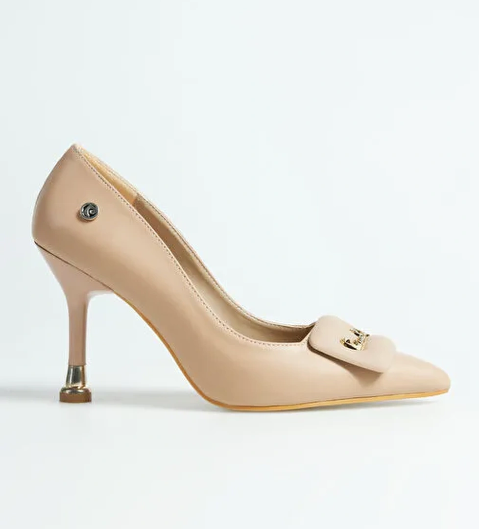 Pierre Cardin Bej Kadın Topuklu Ayakkabı PC-54029