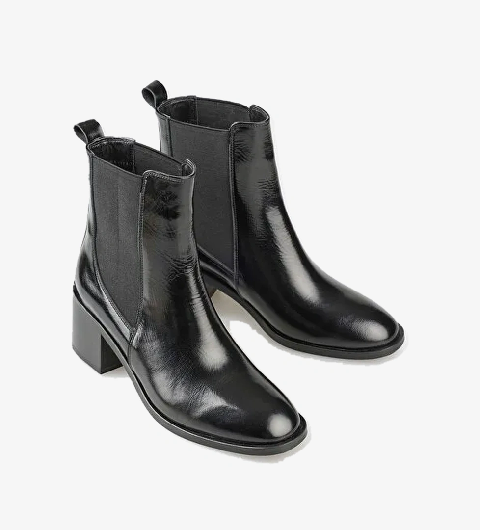 Elle Elle Siyah Deri Kadın Klasik Bot | Boyner Siyah - 1. görsel