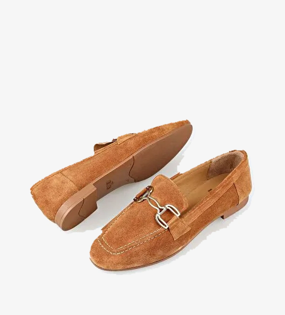 Elle Lacivert Kadın Süet Loafer DANIKA-1 - Görsel 1