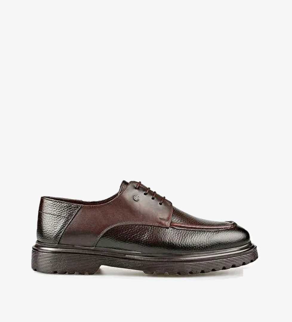Elle Kahverengi Erkek Deri Günlük Ayakkabı CLEMENS-3 - Görsel 1