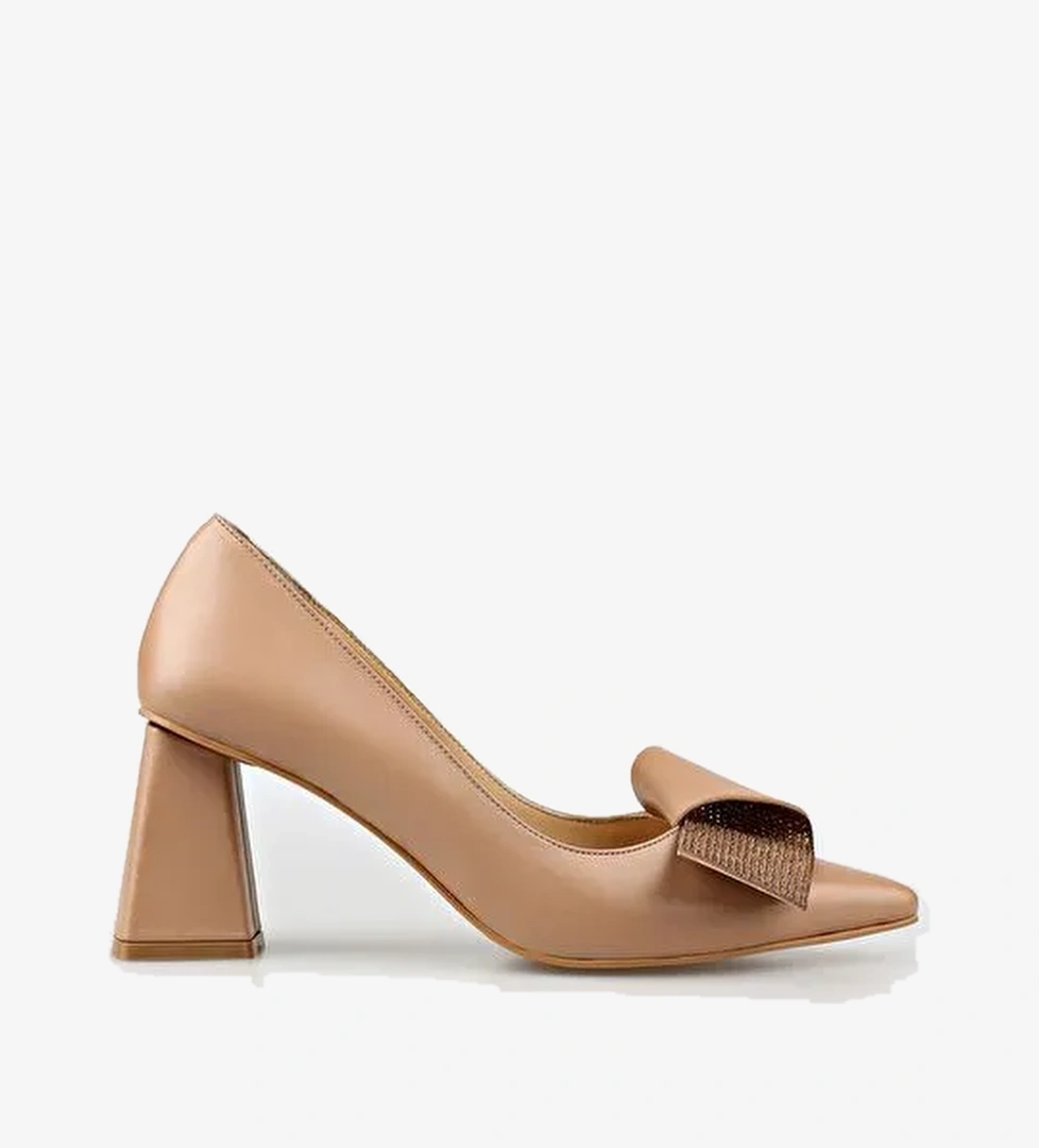 Elle Elle Belirsiz Bej Kadın Deri Topuklu Ayakkabı ZUKUVE | Boyner Belirsiz - 1. görsel