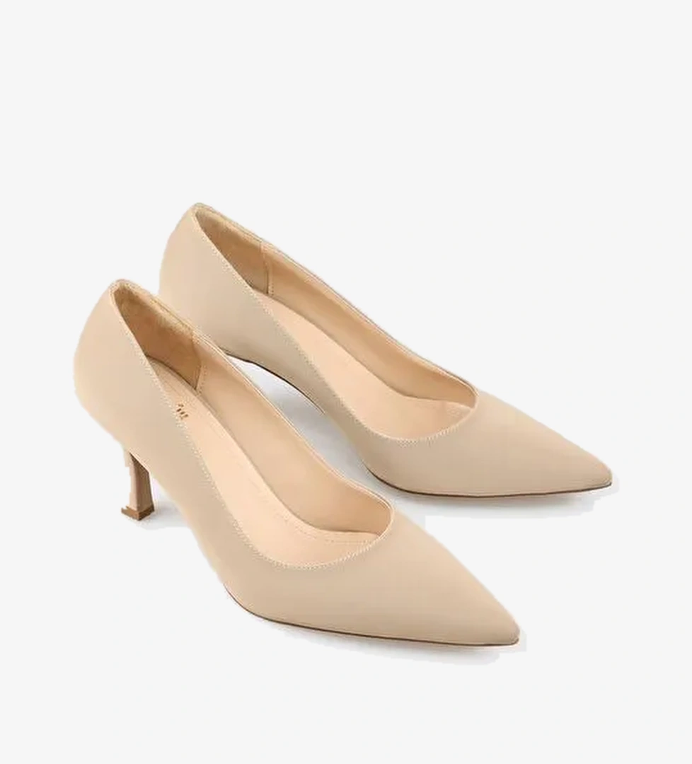 Bej Kadın Stiletto - Görsel 1