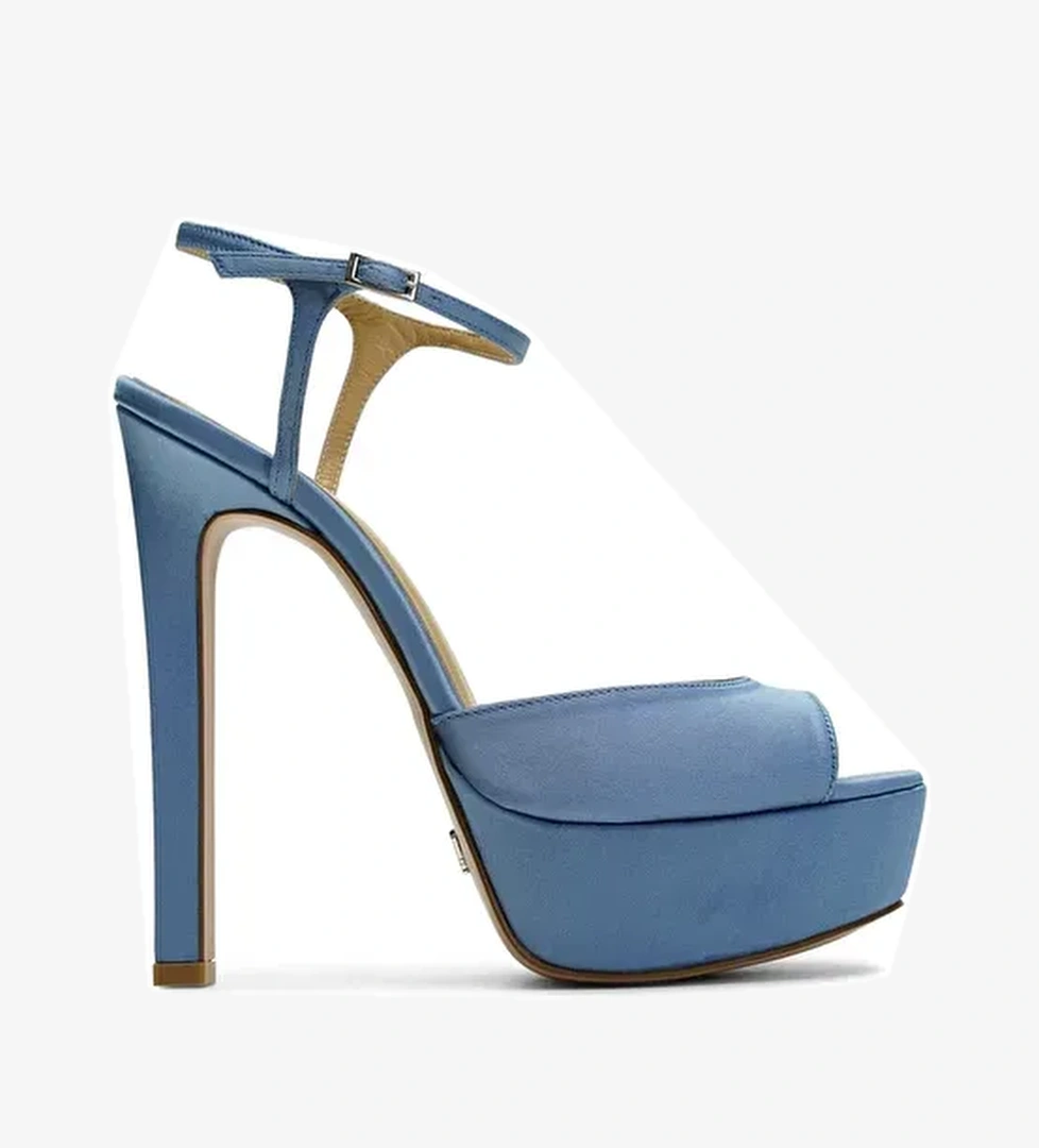 Jabotter Brida Saten Platform Topuklu Ayakkabı - Görsel 1