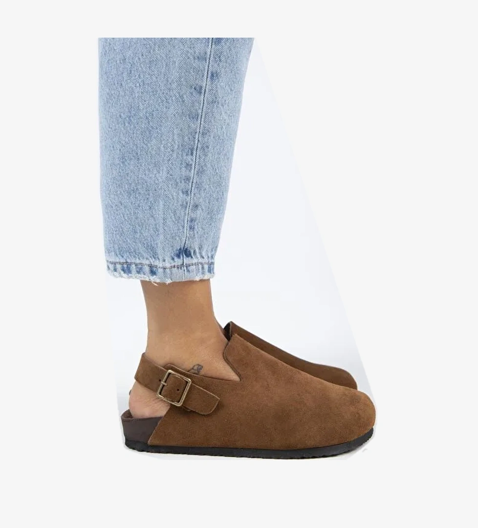 Manijero Taba Kadın Deri Sandalet MNJ.142.02 - Görsel 1