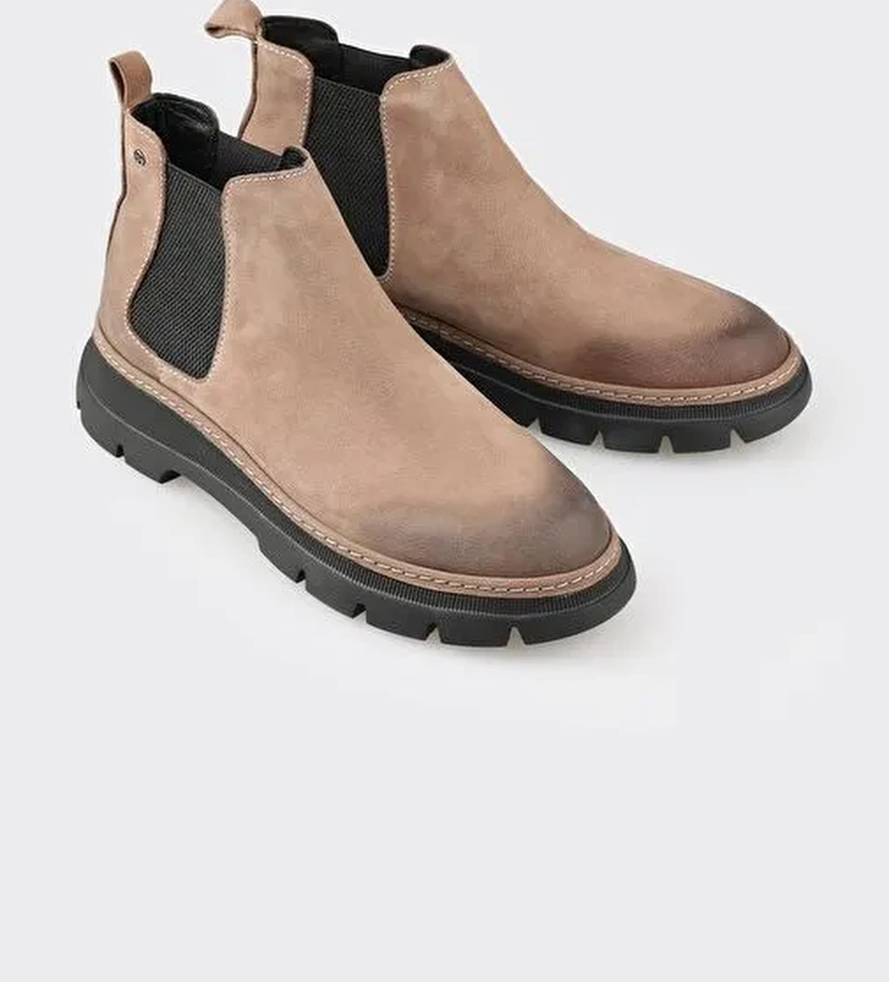 Gri Deri Erkek Günlük Bot - Görsel 1