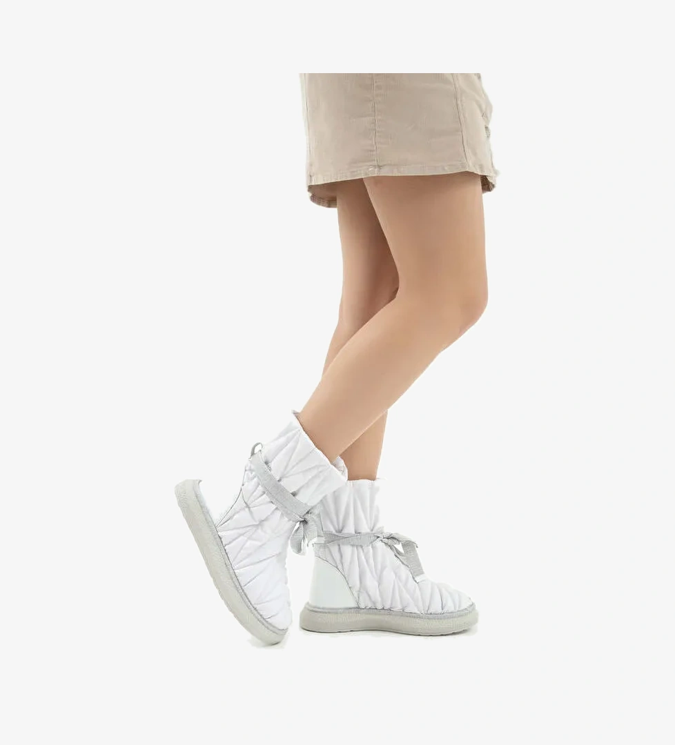 Tamer Tanca Kadın Hakiki Deri Beyaz Casual Bot - Görsel 1