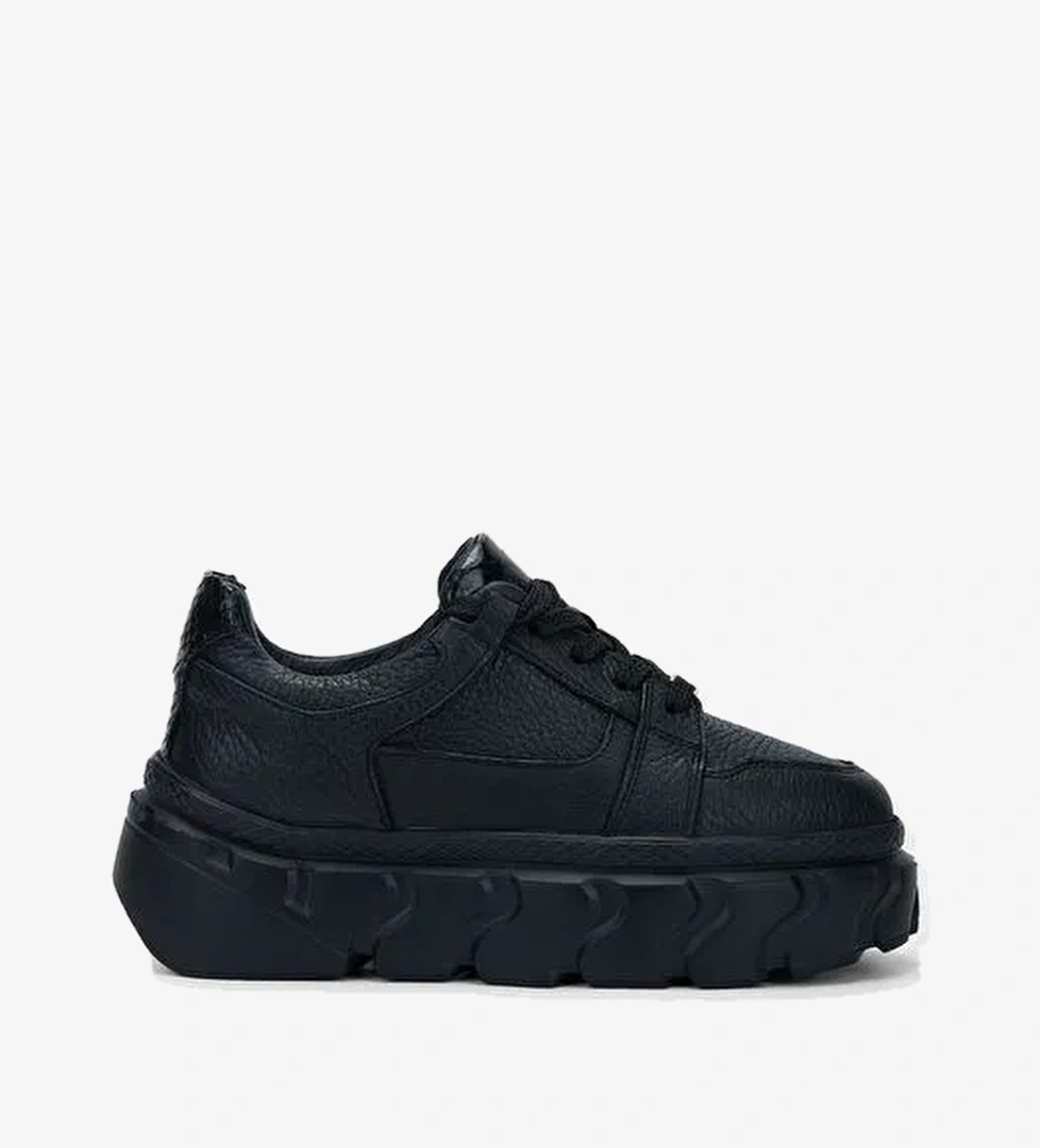 Valmenti Siyah Kadın Deri Sneaker 1011 6186 BN AYK SK23/24 - Görsel 1