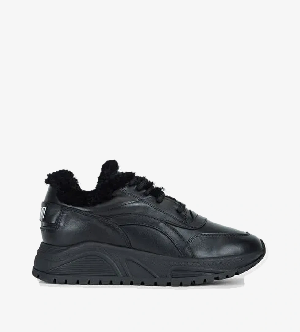 Valmenti Kadın Siyah Hakiki Deri Sneakers & Spor Ayakkabı - Görsel 1