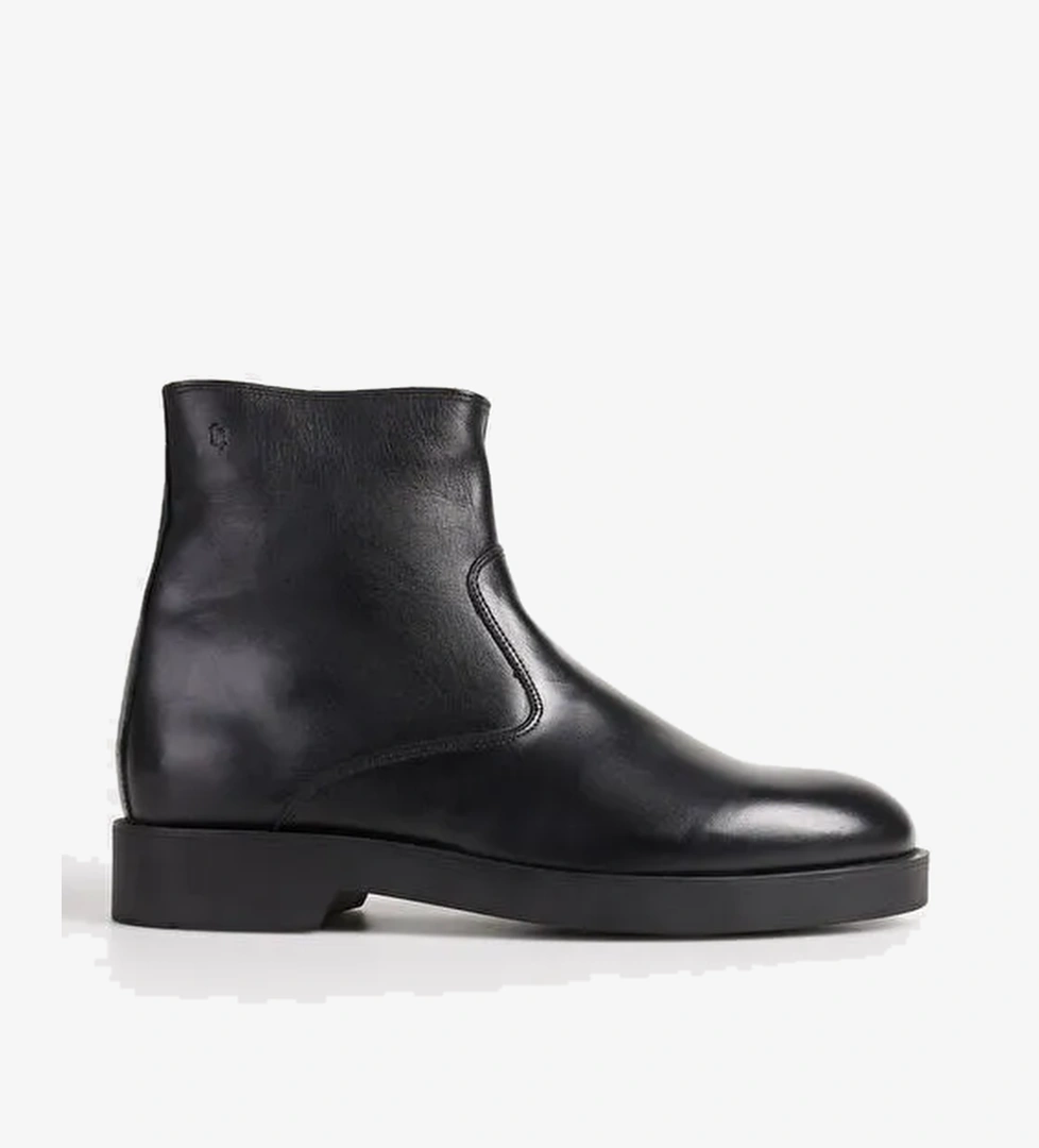 Fabrika Siyah Erkek Deri Bot HENEL-BODHI