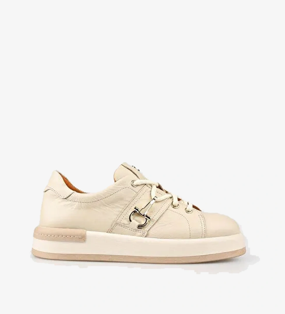 Elle Elle Bej Kadın Deri Sneaker VACHEL-1 | Boyner Bej - 1. görsel