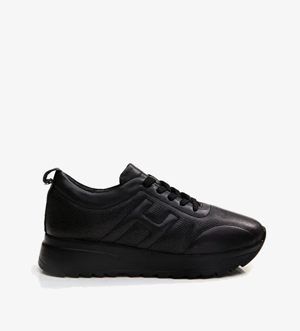 Hotiç Siyah Kadın Deri Sneaker 01AYH294640A100 - Görsel 1