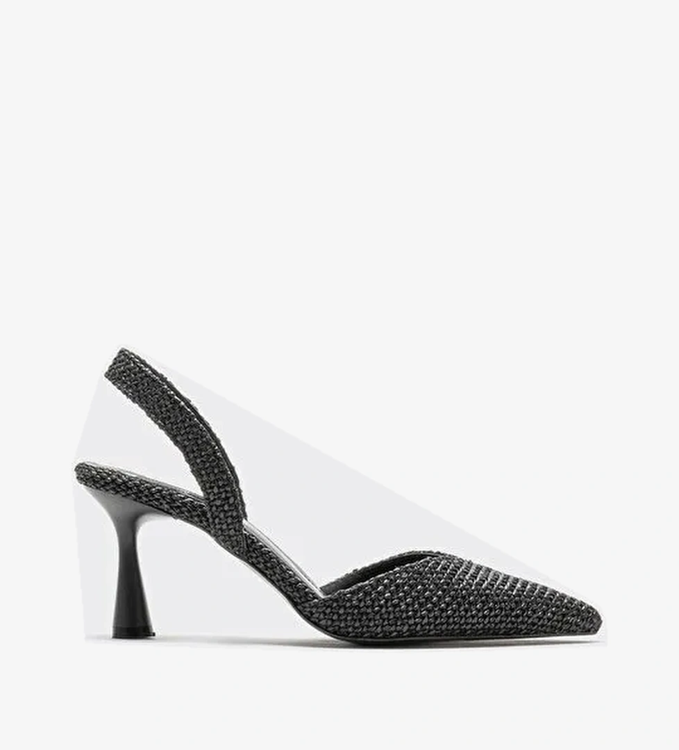 Siyah Kadın Topuklu Ayakkabı - Görsel 1