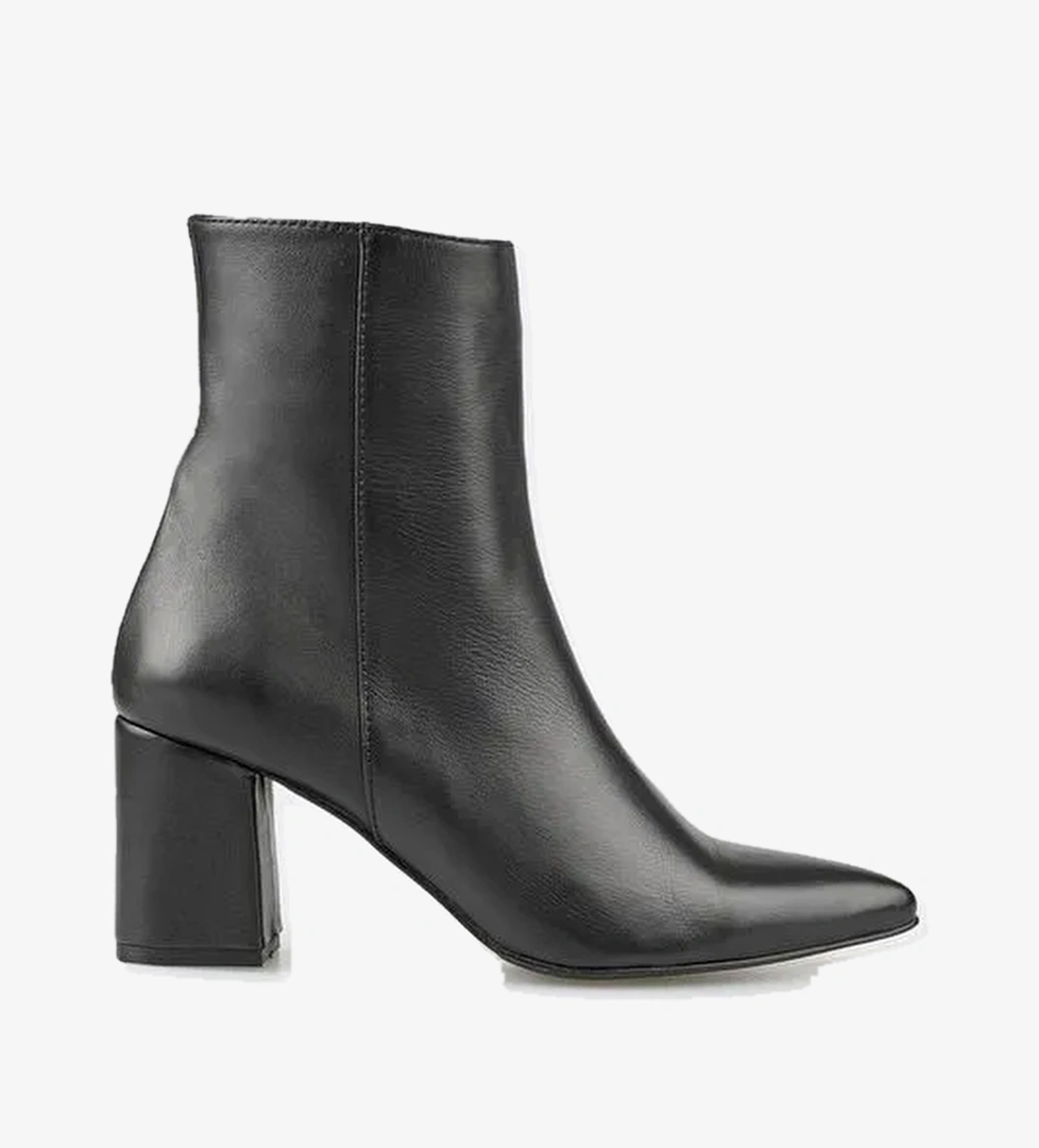 Elle Elle Siyah Deri Kadın Günlük Bot | Boyner Siyah - 1. görsel