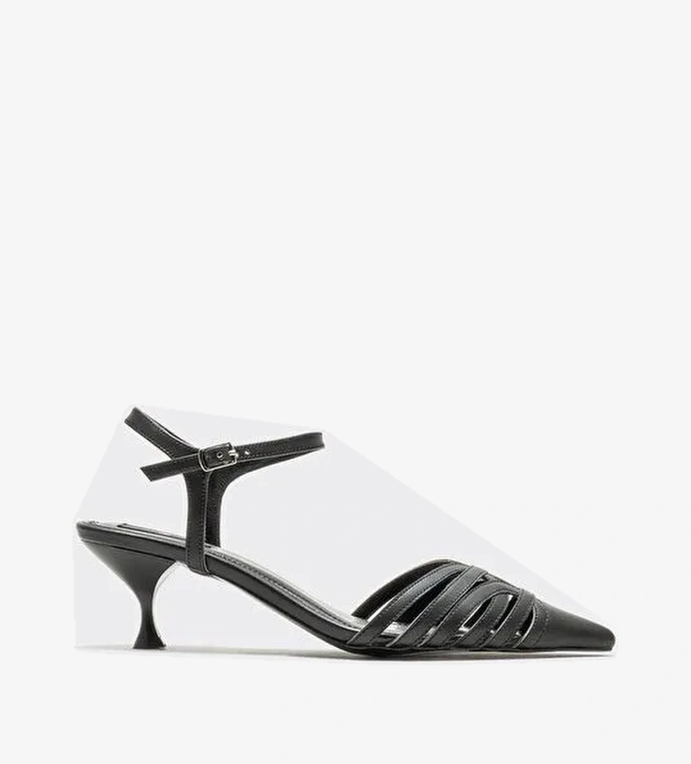 Siyah Kadın Topuklu Ayakkabı - Görsel 1