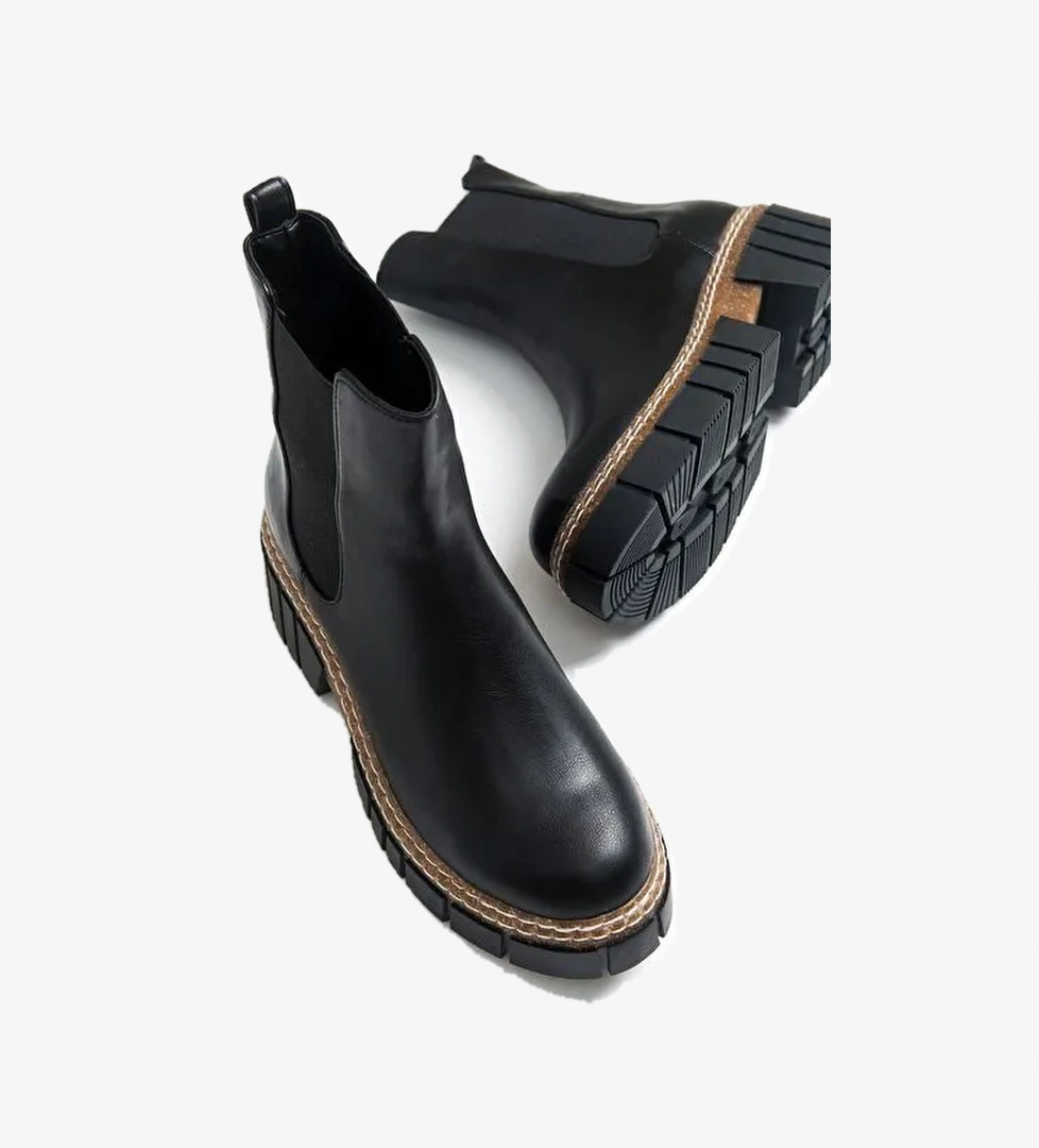 LUZ Siyah Cilt Kadın Bot - Görsel 1