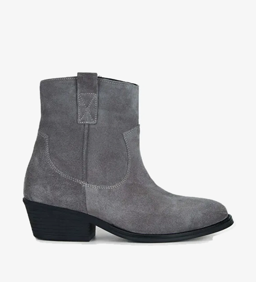 Tamer Tanca Kadın Hakiki Deri Vizon Western Bot - Görsel 1