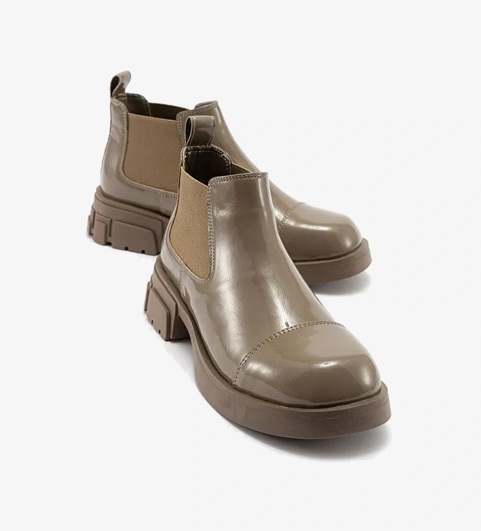 CAFUNE Koyu Bej Rugan Kadın Bot - Görsel 1