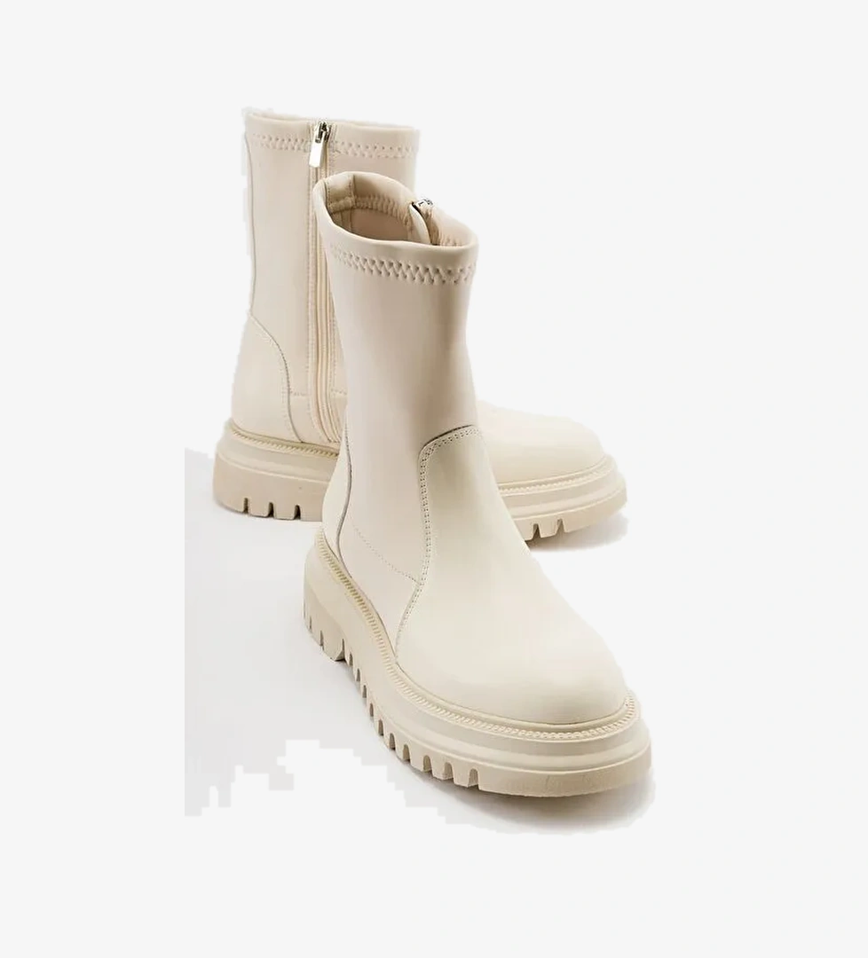 ALİAS Bej Scuba Kadın Bot - Görsel 1