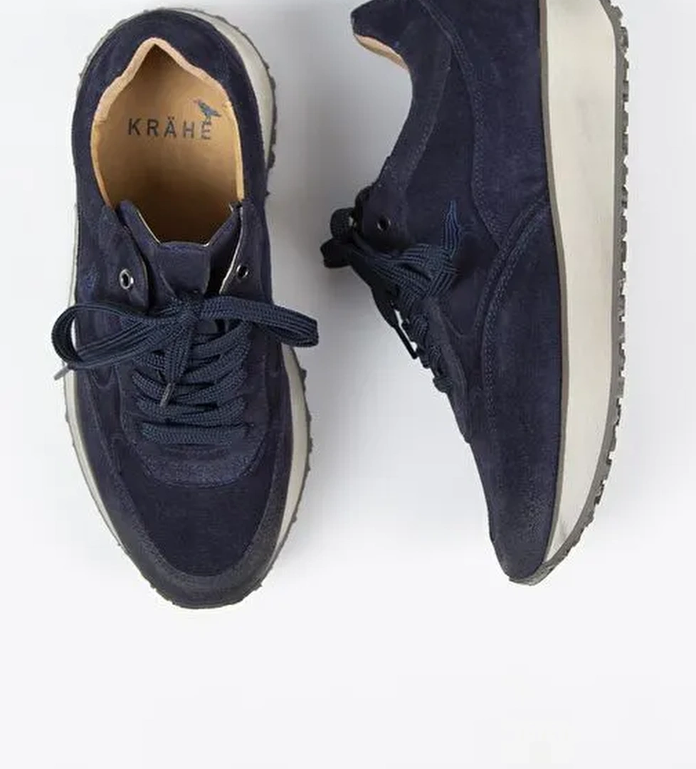 Krahe Calista Erkek Hakiki Deri Bağcıklı Laci Sneakers - Görsel 1