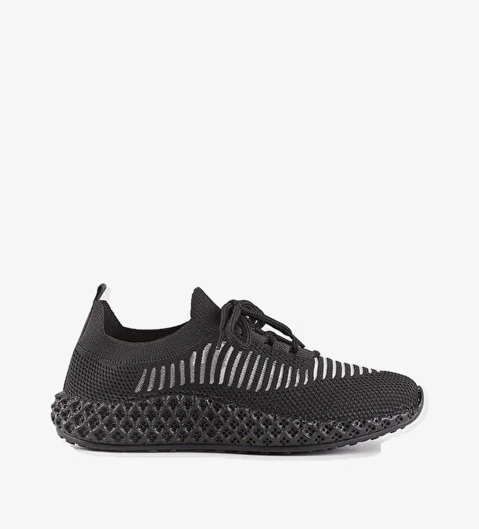 Cabani Ayakkabı Siyah Kadın Sneaker 117744 - Görsel 1