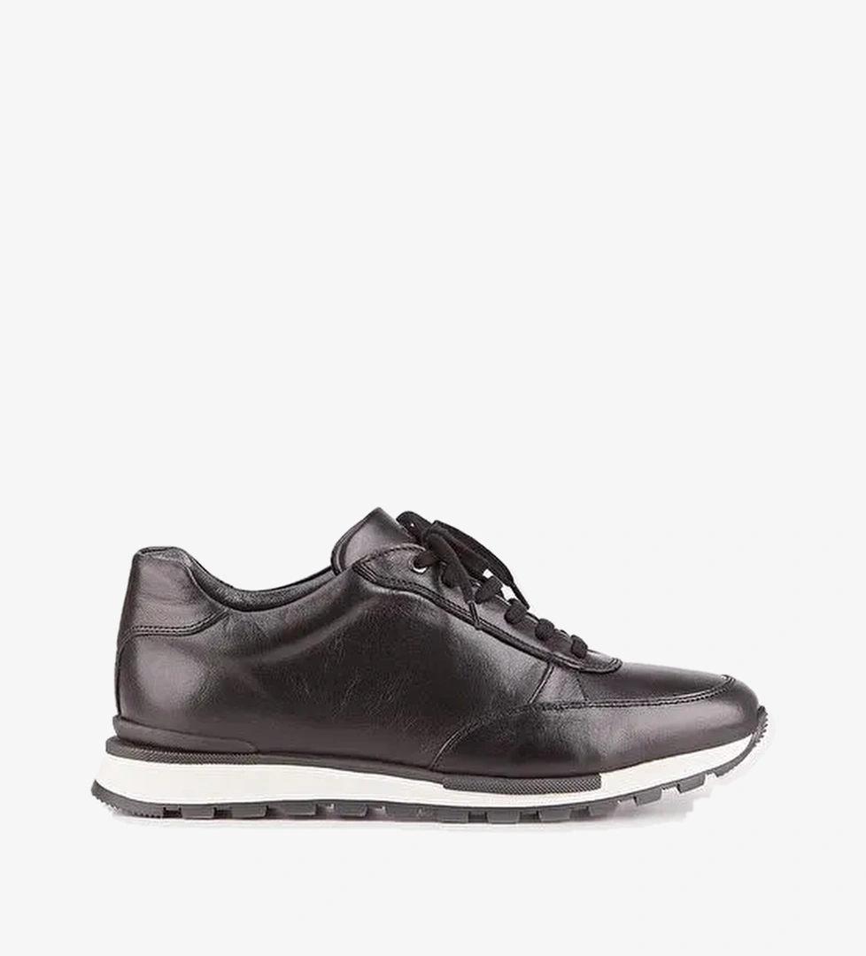 Cabani Ayakkabı Siyah Erkek Deri Sneaker 119154 - Görsel 1