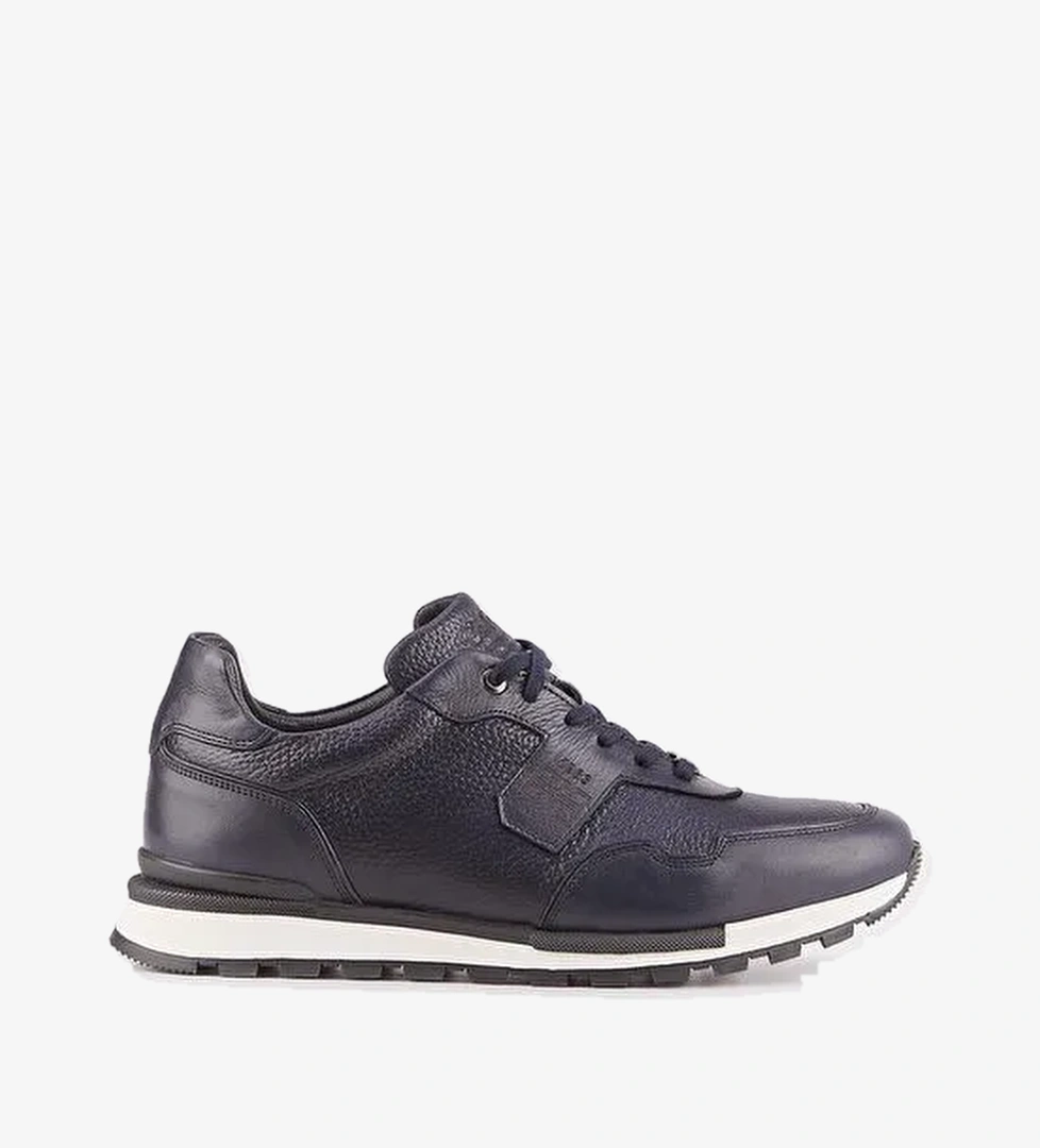 Cabani Ayakkabı Siyah Erkek Deri Sneaker 115813R - Görsel 1
