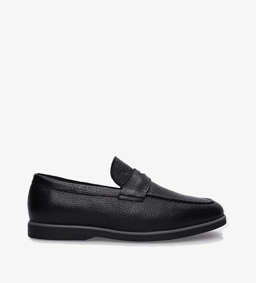 Cabani Ayakkabı Siyah Erkek Deri Günlük Ayakkabı 124182N - Görsel 1