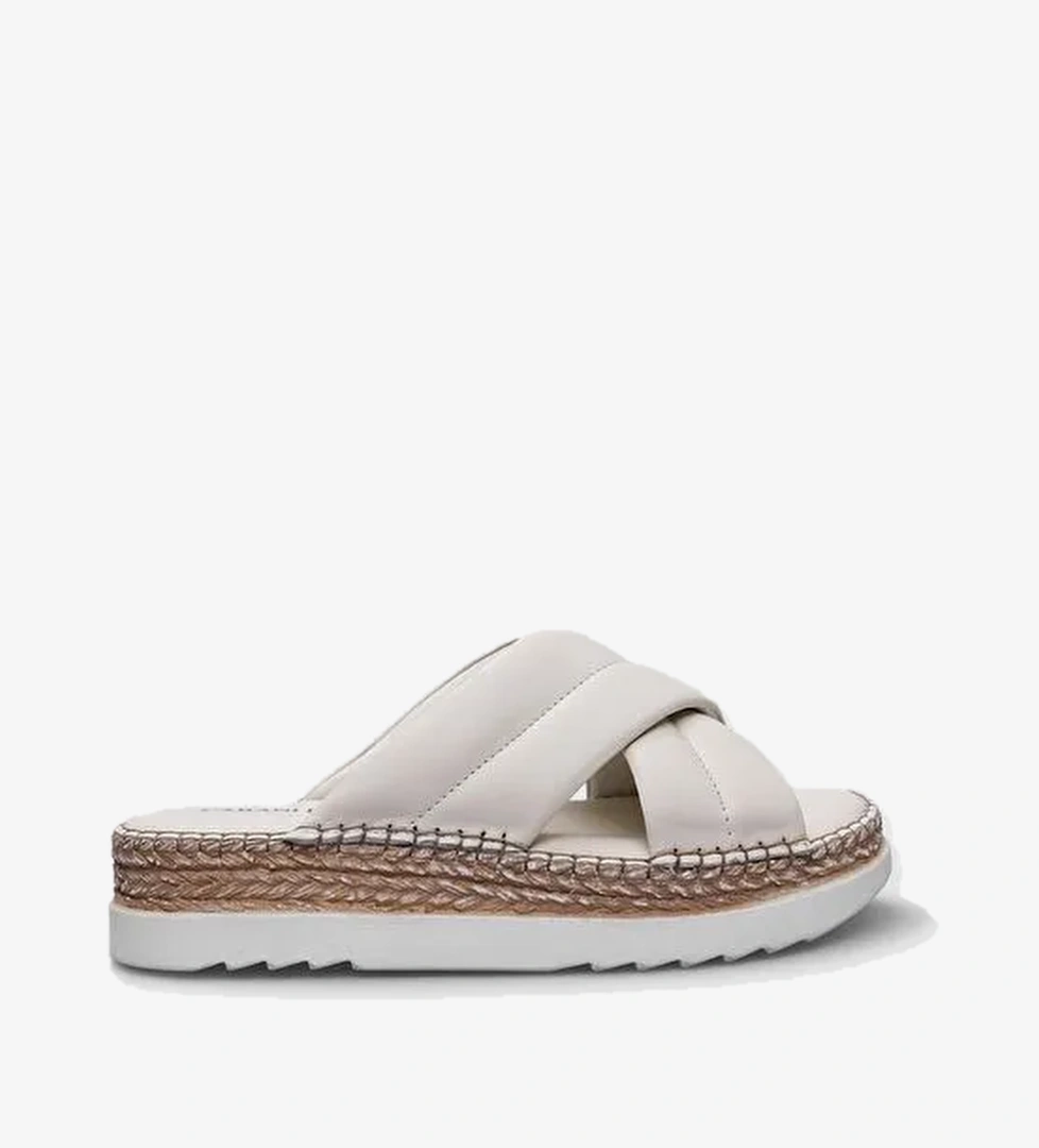 Cabani Ayakkabı Taba Kadın Deri Terlik 123149 - Görsel 1