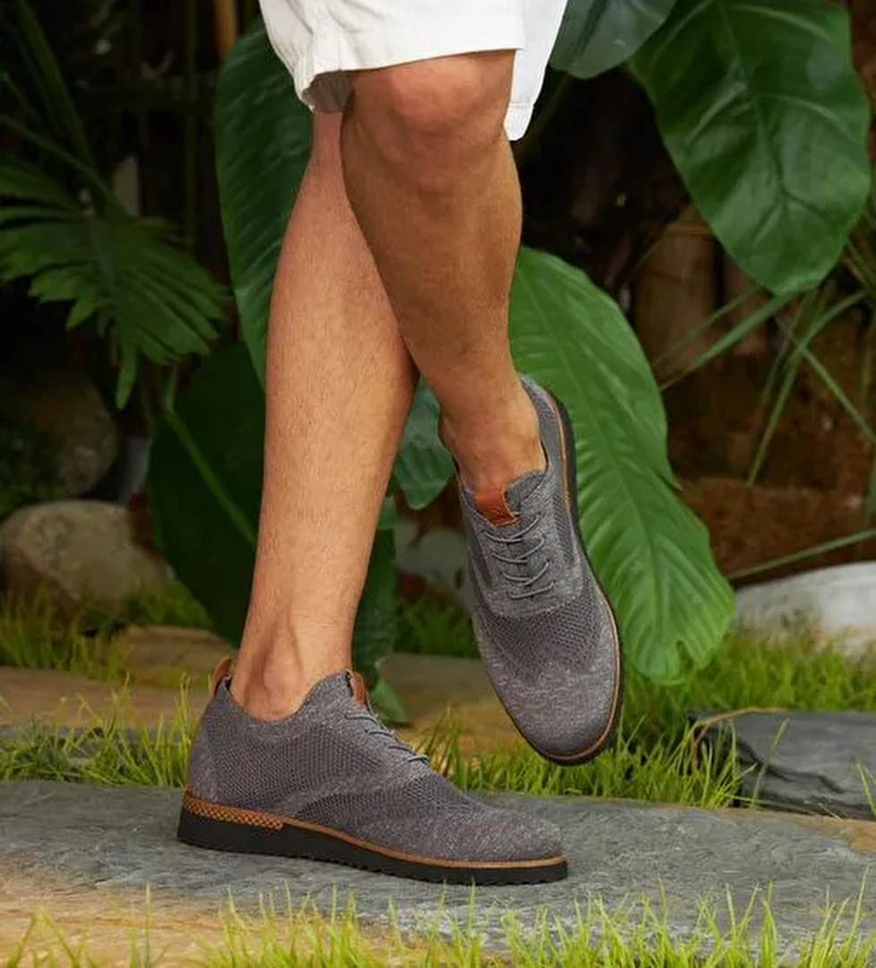 Erkek Triko Füme Günlük Ayakkabı - Görsel 1