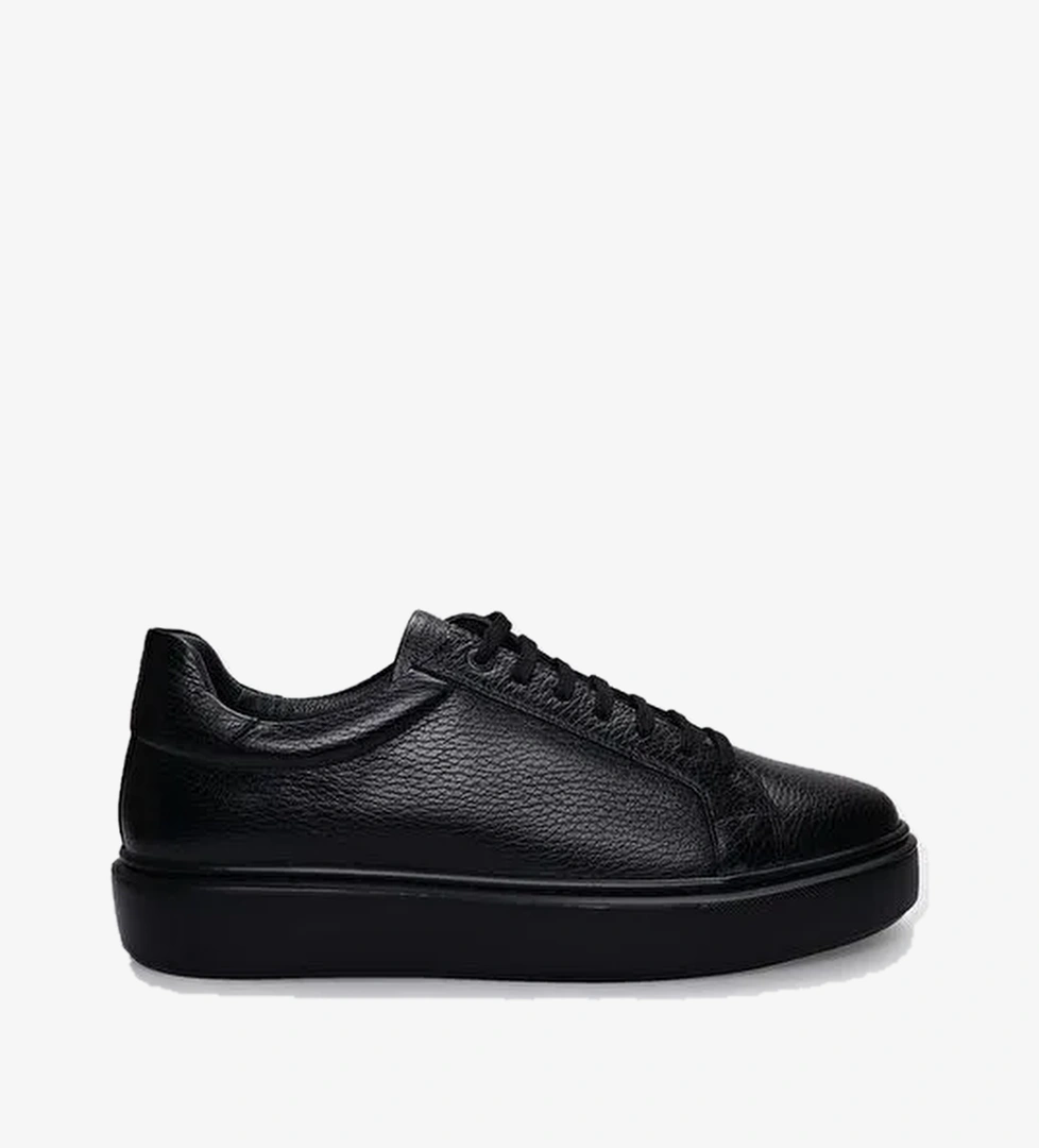 Cabani Ayakkabı Siyah Erkek Deri Sneaker 121704 - Görsel 1