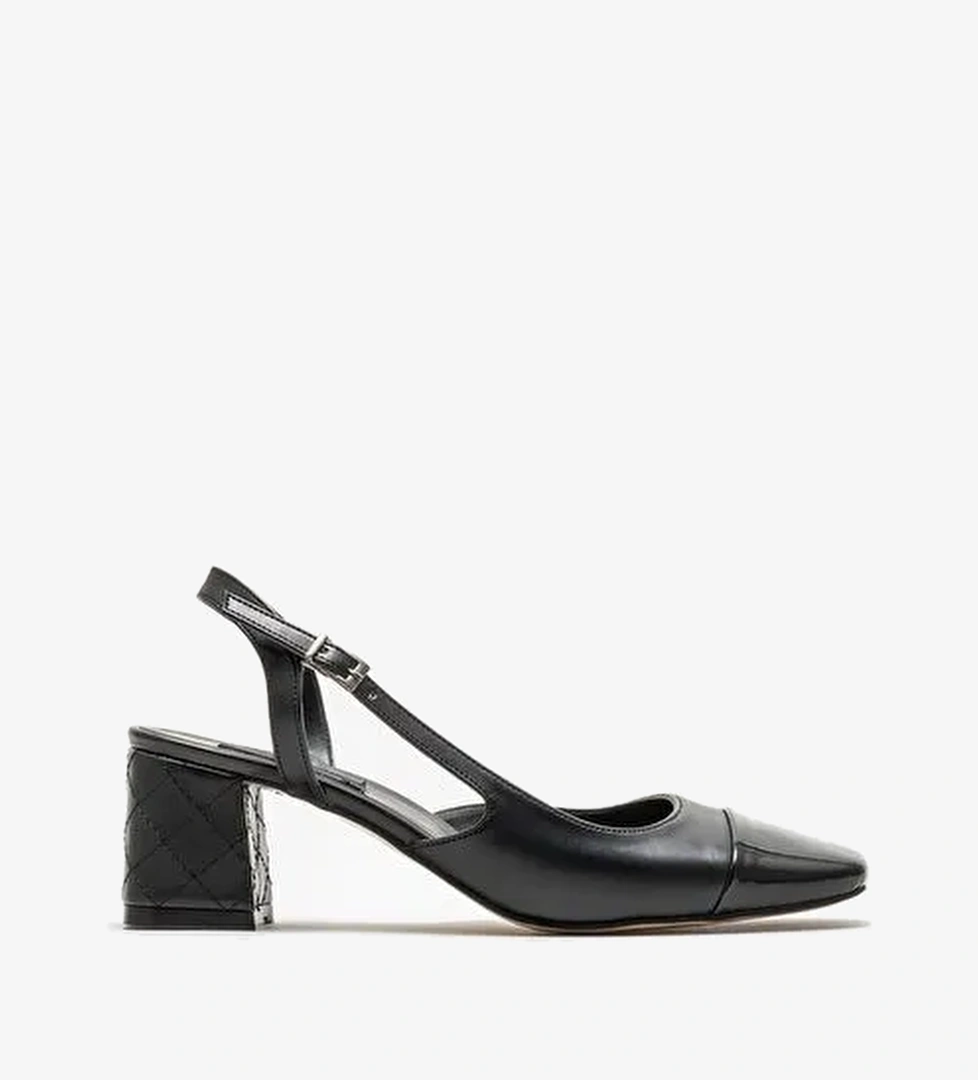 Siyah Kadın Topuklu Ayakkabı - Görsel 1