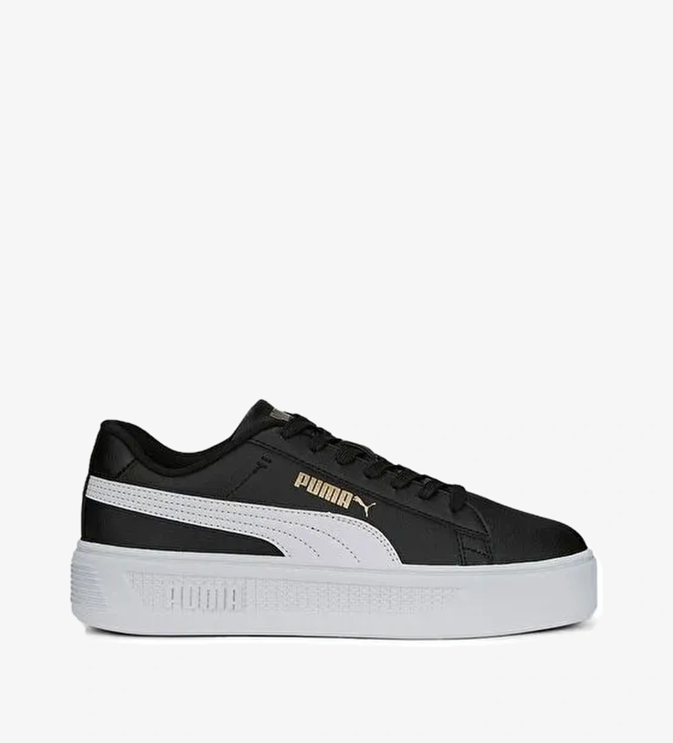 Puma Smash Platform V3 Kadın Günlük Ayakkabı 390758-02 Siyah - Görsel 1