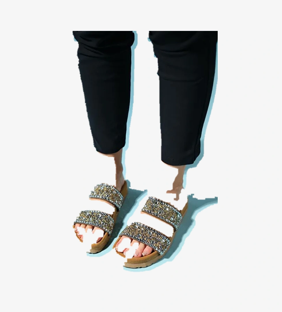 Luvi Shoes Toprak Kadın Deri Terlik 85-700 - Görsel 1