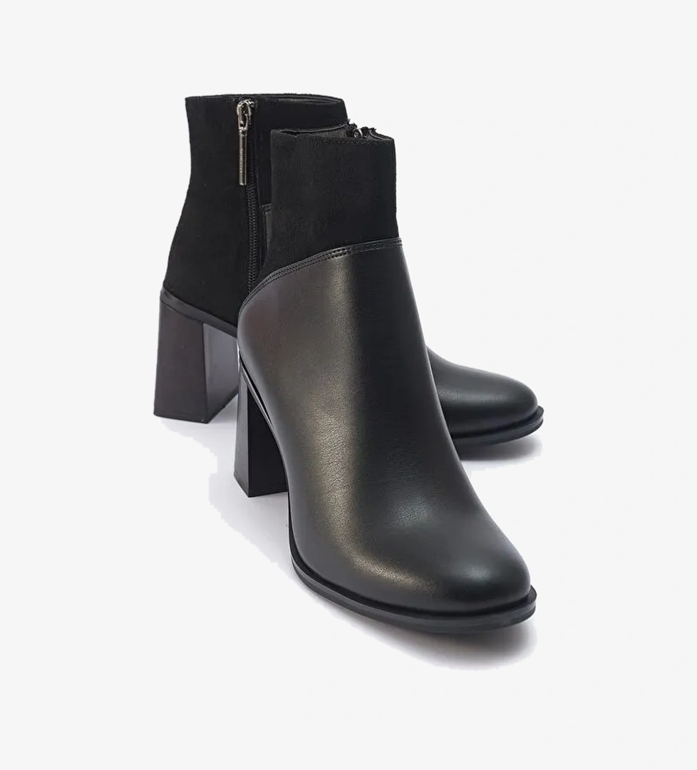 ROPA Siyah Kadın Topuklu Bot - Görsel 1