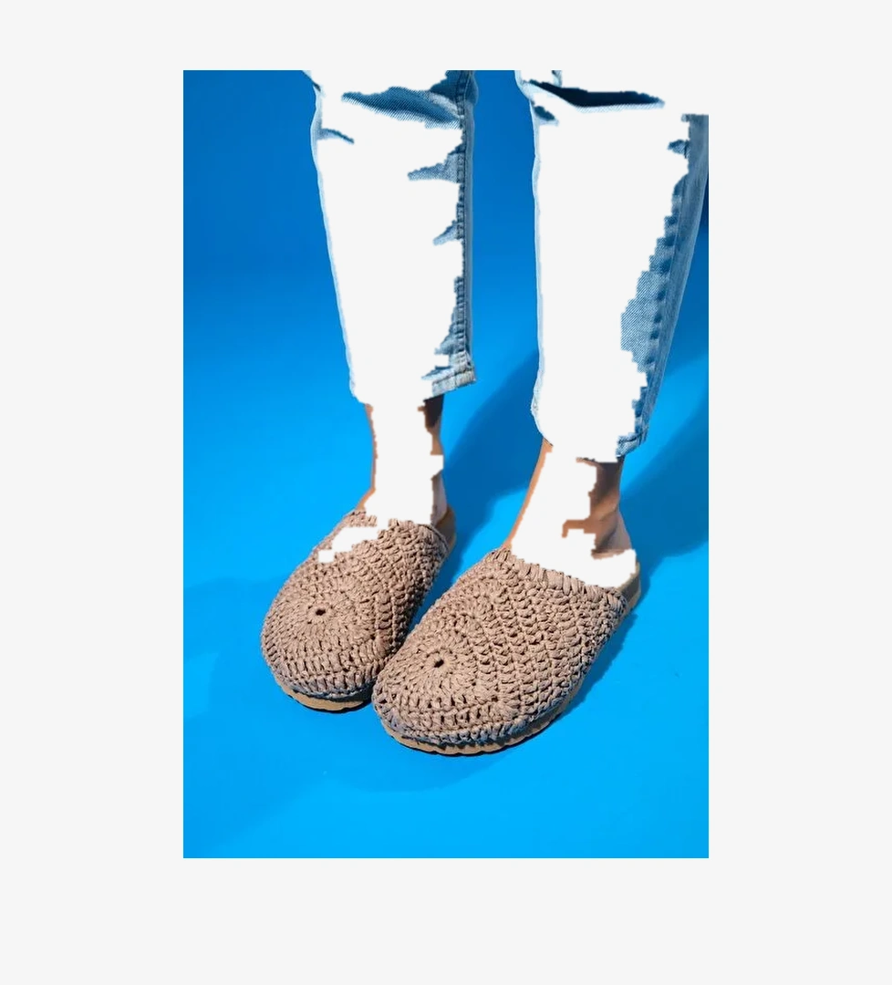 Luvi Shoes Kahverengi Kadın Terlik 85-550 - Görsel 1