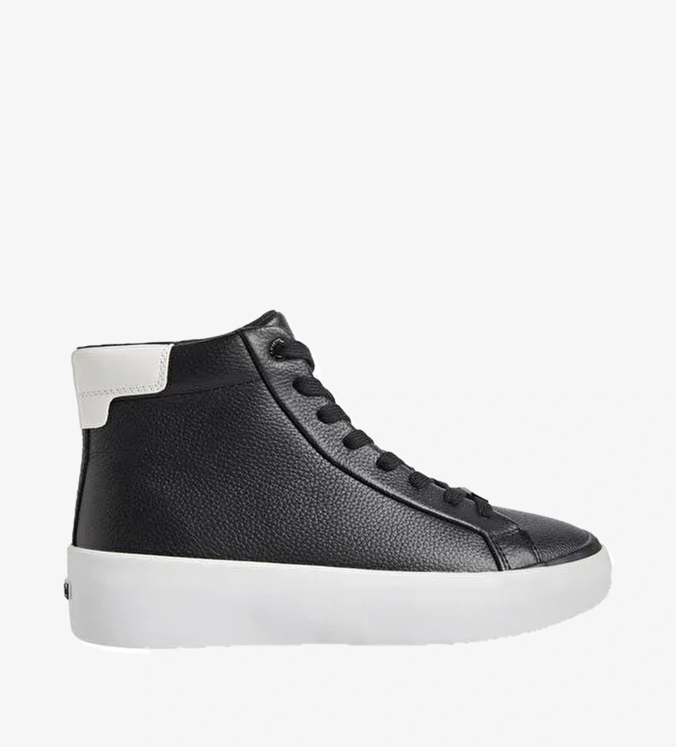 Calvin Klein Siyah-Beyaz Kadın Deri Sneaker HW0HW022130GM - Görsel 1