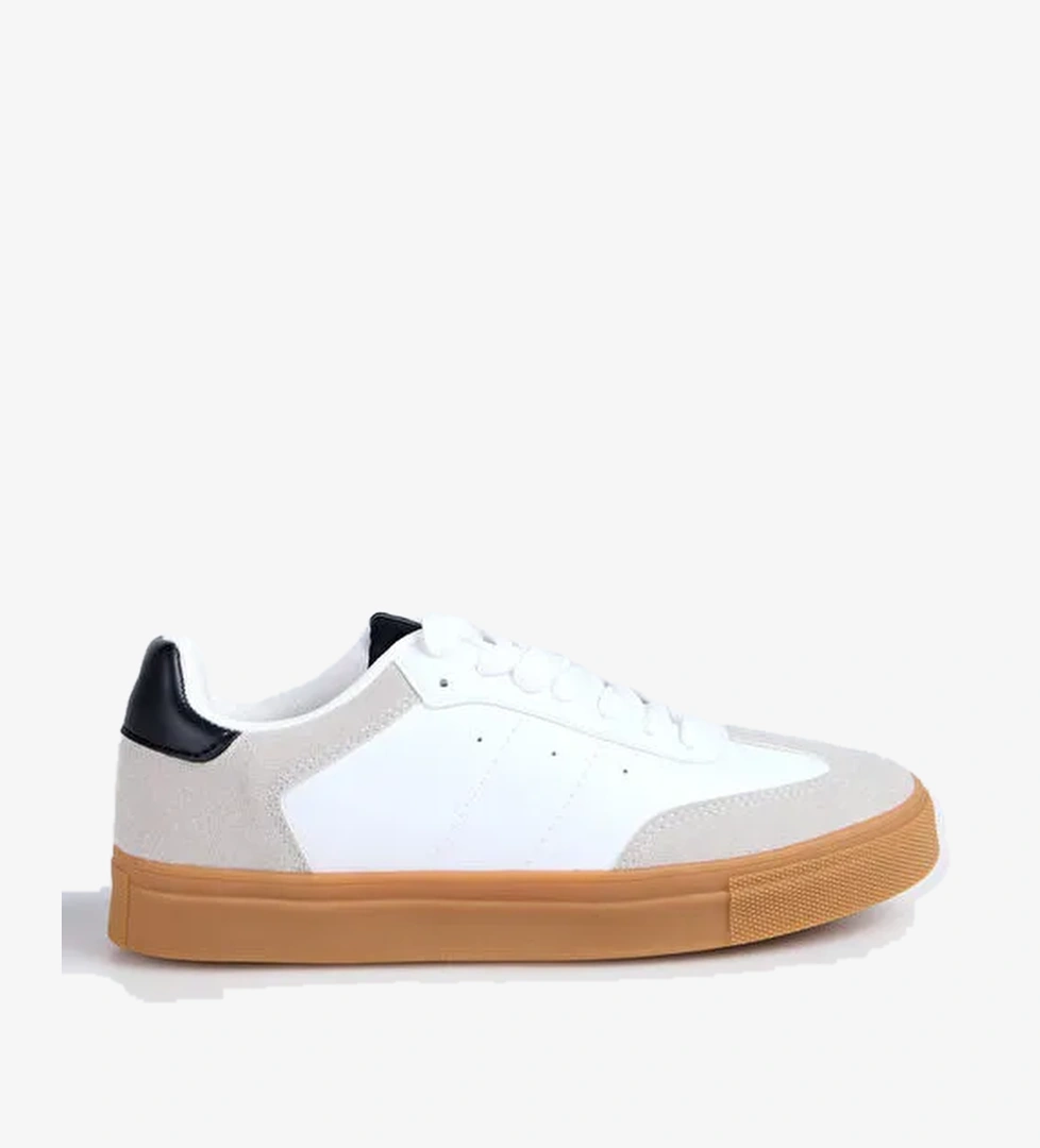 Fabrika Beyaz - Siyah Kadın Sneaker MARIAN