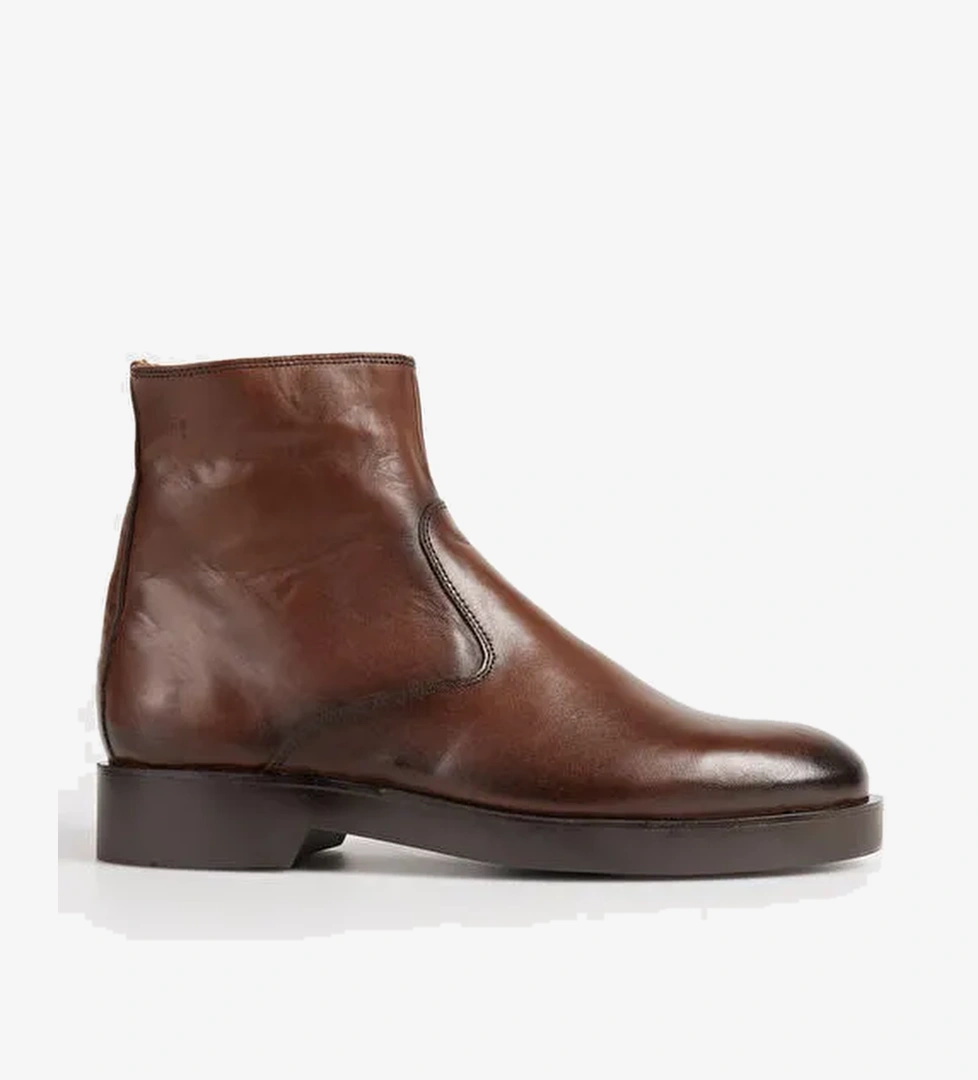 Fabrika Taba Erkek Deri Bot HENEL-BODHI - Görsel 1