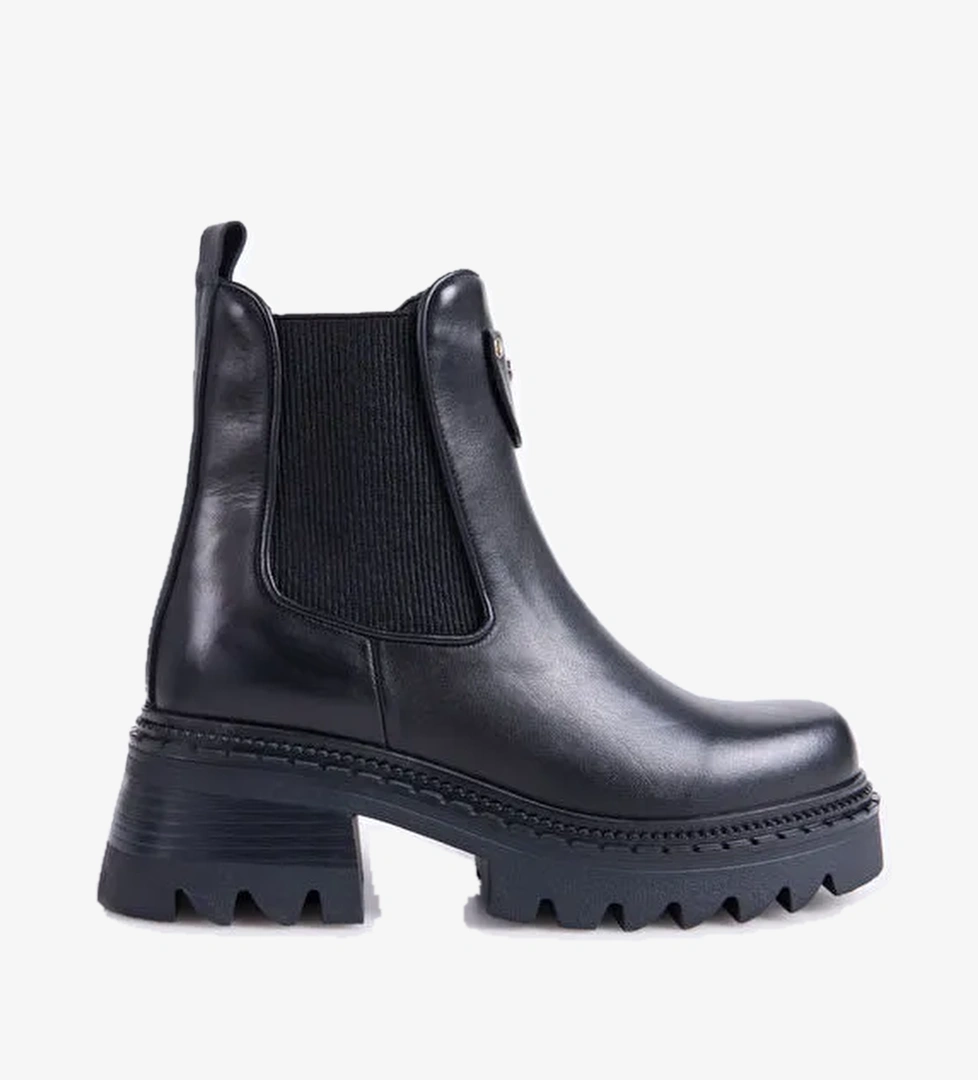 Fabrika Fabrika Siyah Vizon Kadın Deri Bot D-ellery model görseli