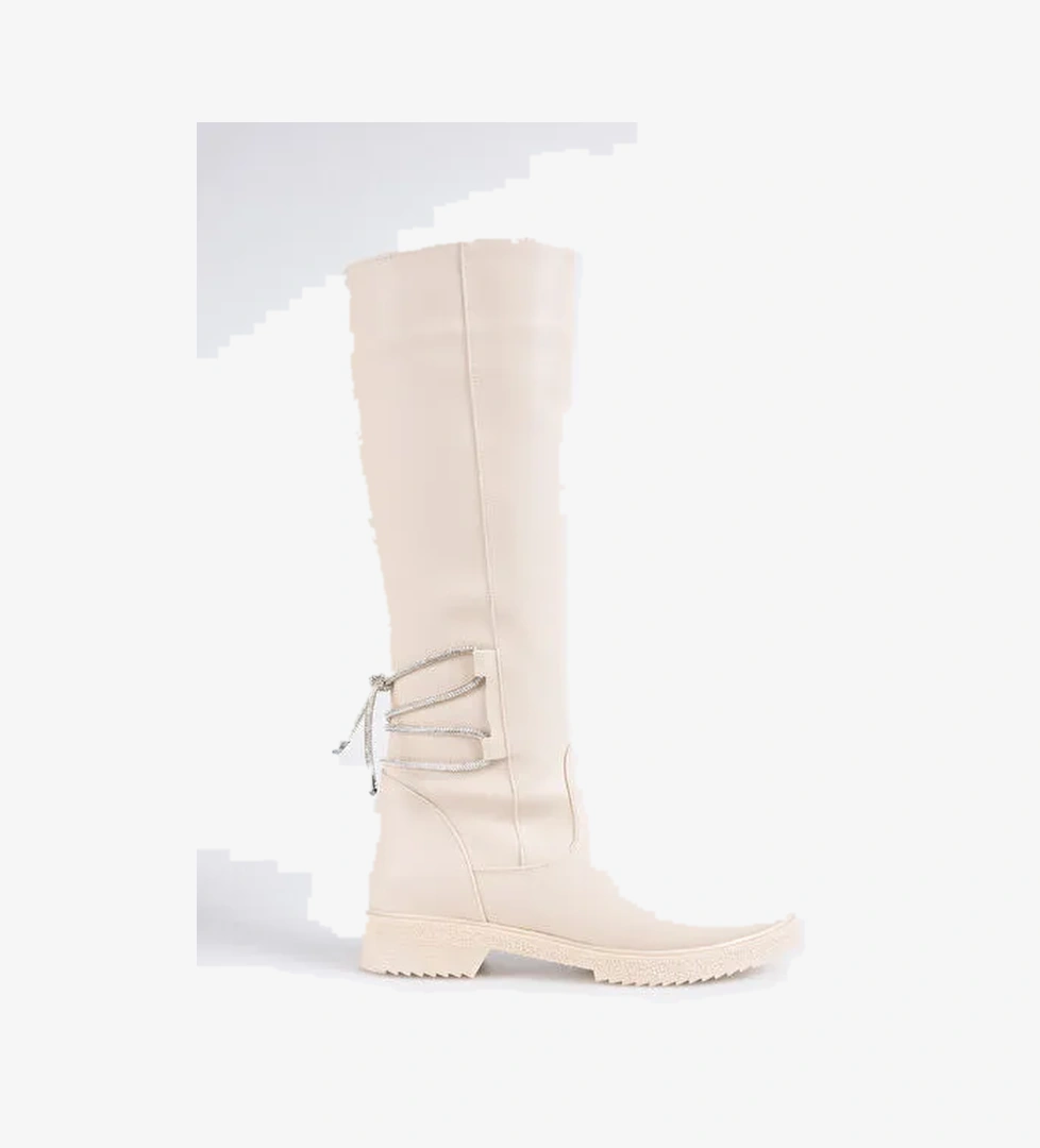 F By Fabrika Ekru Kadın Çizme HAILA - Görsel 1