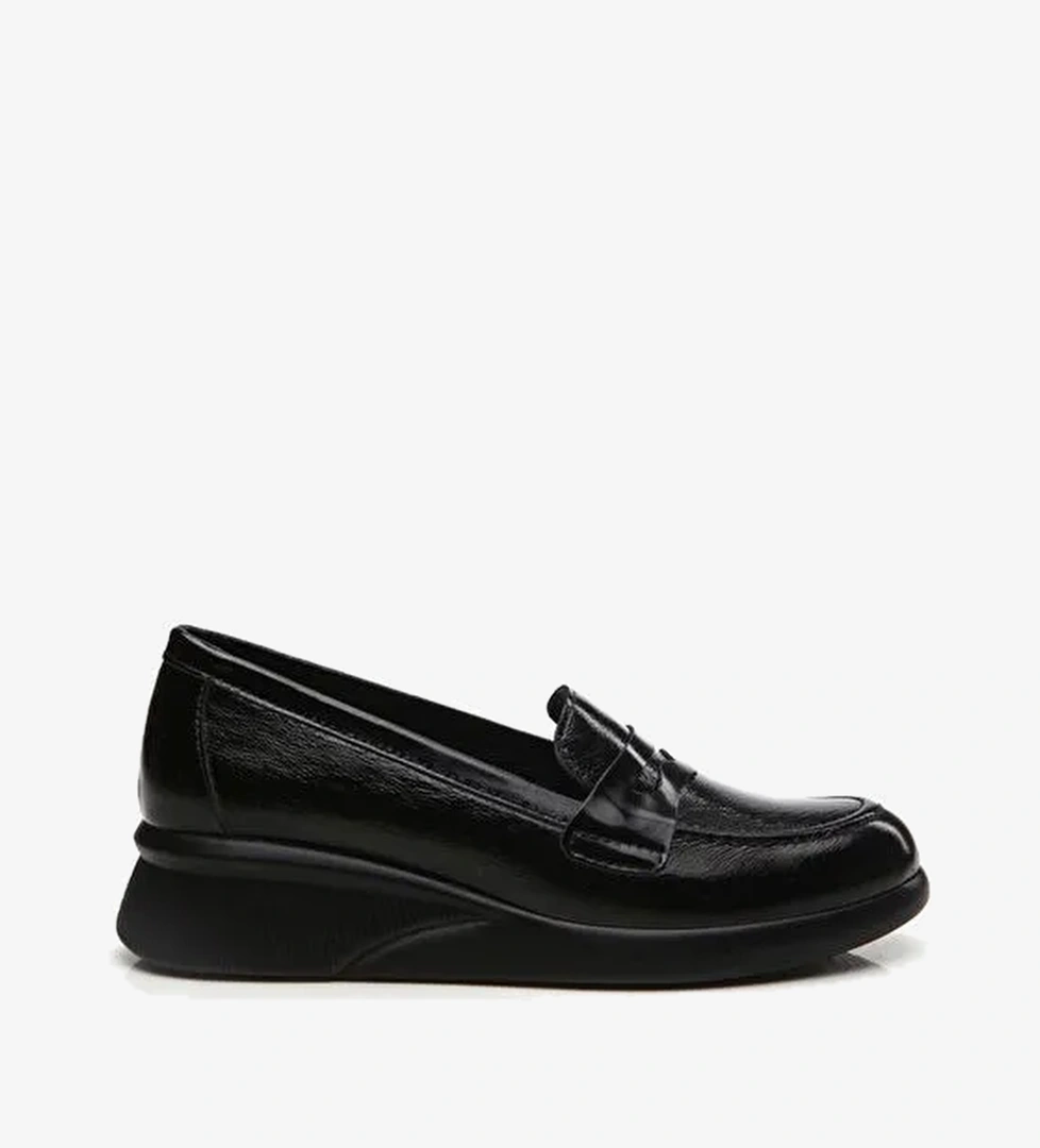 Hotiç Siyah Kadın Deri Loafer 01AYH294690A100 - Görsel 1