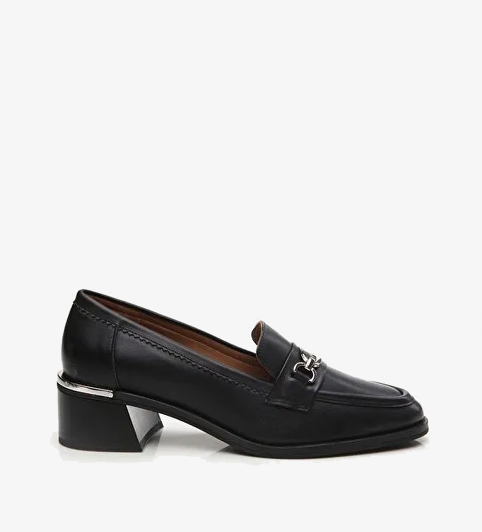 Hotiç Siyah Kadın Deri Loafer 01AYH291040A100 - Görsel 1