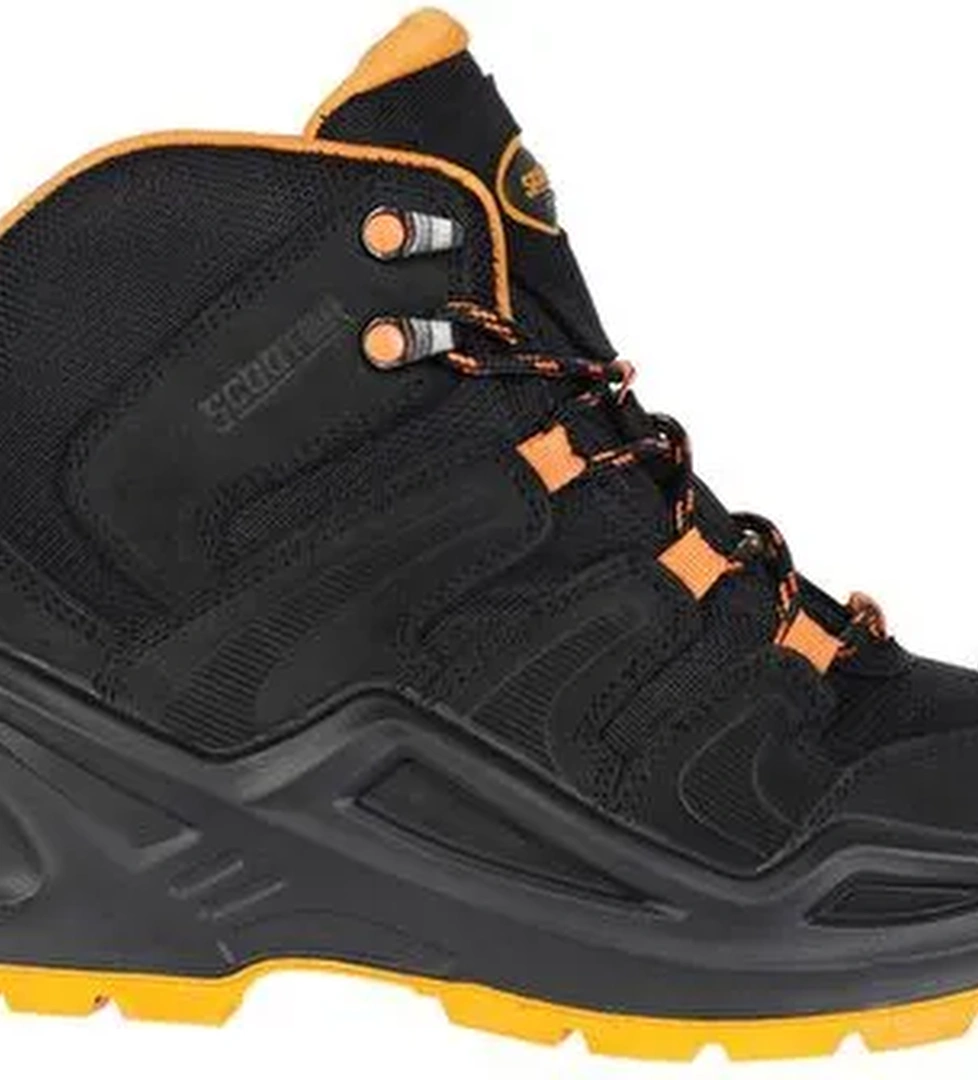 Scooter Deri Su Geçirmez Tactical Siyah-Turuncu Erkek Postal P3102NST - Görsel 1