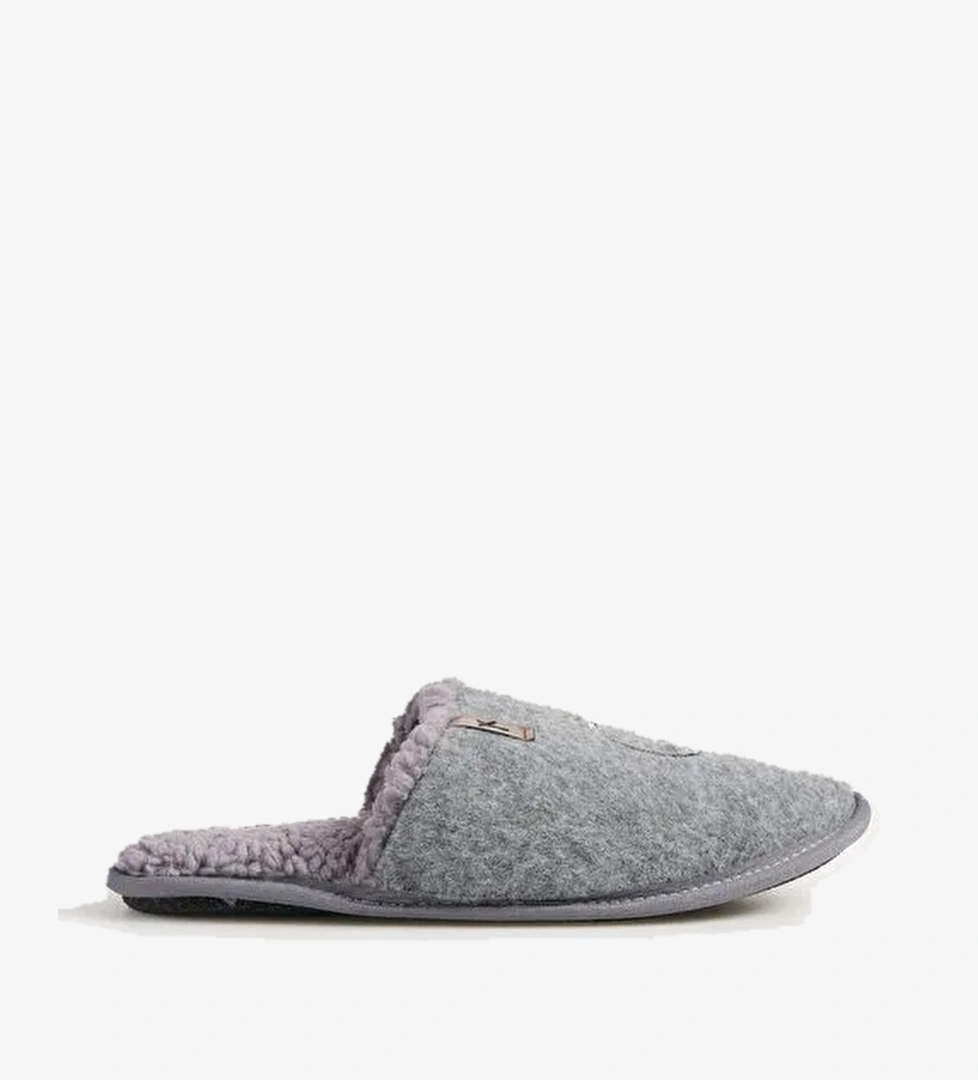 Fabrika Comfort Gri Erkek Ev Terliği DORIAN - Görsel 1