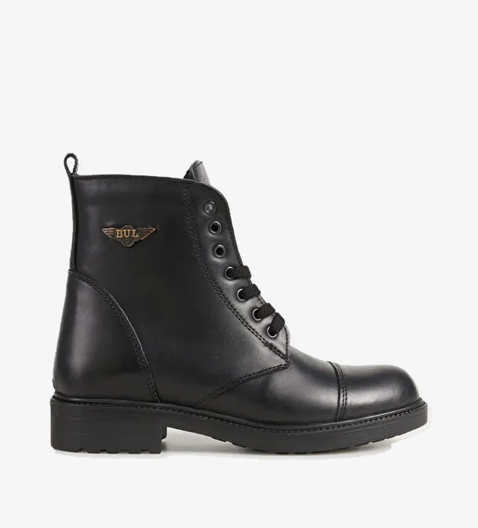 Bulldozer Siyah Kadın Deri Bot BUL-240507 - Görsel 1