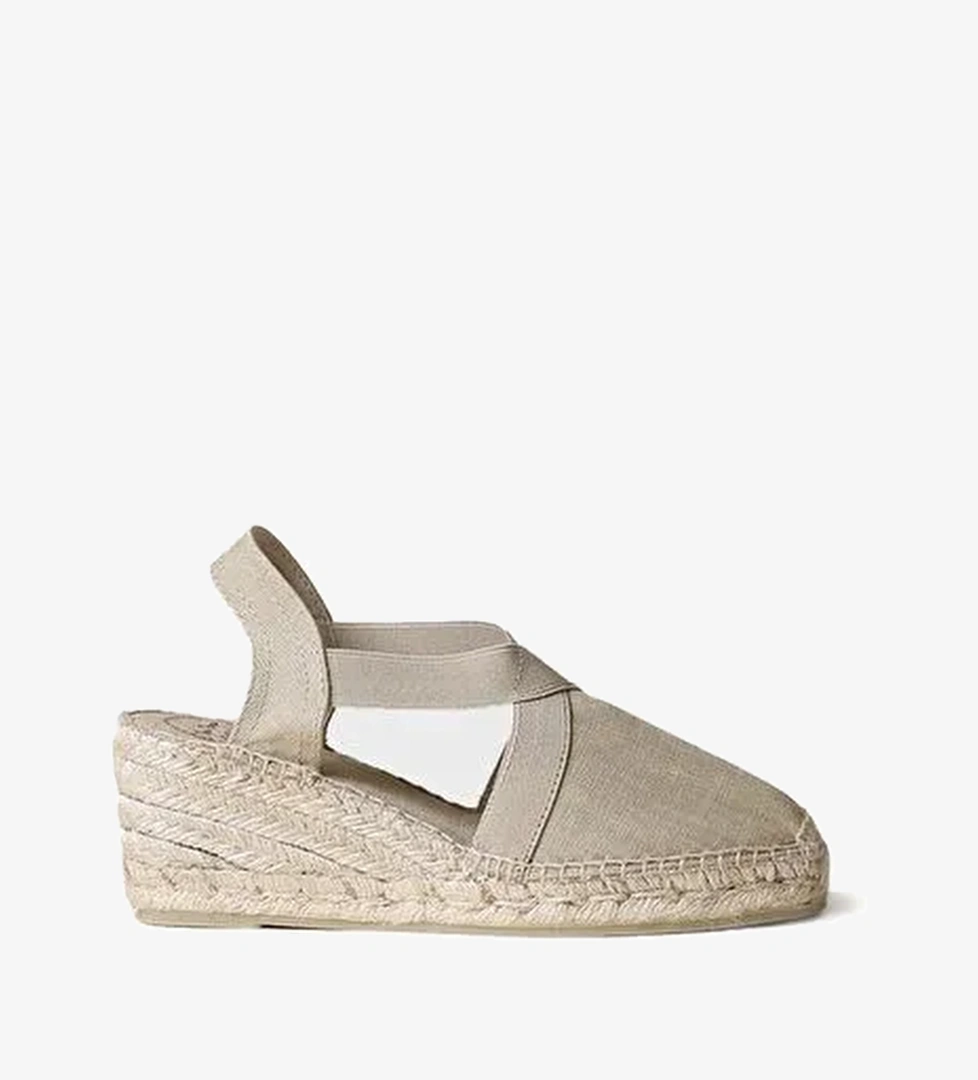 Kadın Sandalet Ter Toni Pons Elastic Linen Stone (Pedra) - Görsel 1